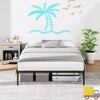 Jojoka Bed Frame, Heavy Duty Metal Platform with Steel Slats, Noise-Free, Under Bed Storage, No Box Spring Needed, Easy Assembly - 3 of 4