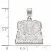 Black Bow Jewelry 10k White Gold Alabama Crimson Tide NCAA Medium Pendant - 2 of 3