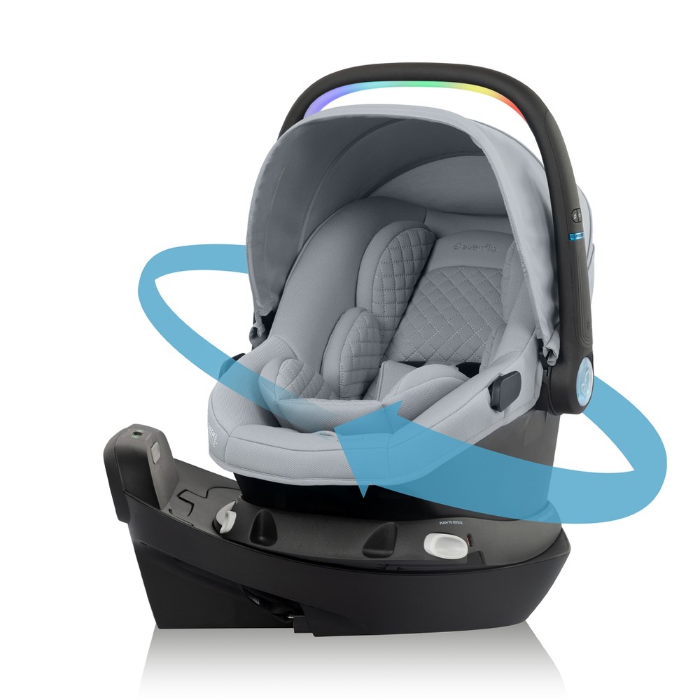 Evenflo Revolve 180 LiteMax NXT Rotating Infant Car Seat with Sensory Soothe - Quartz Gray -  94286888