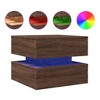 vidaXL Coffee Table Brown Oak Engineered Wood 19.7x19.7x15.7 in - 2 of 2