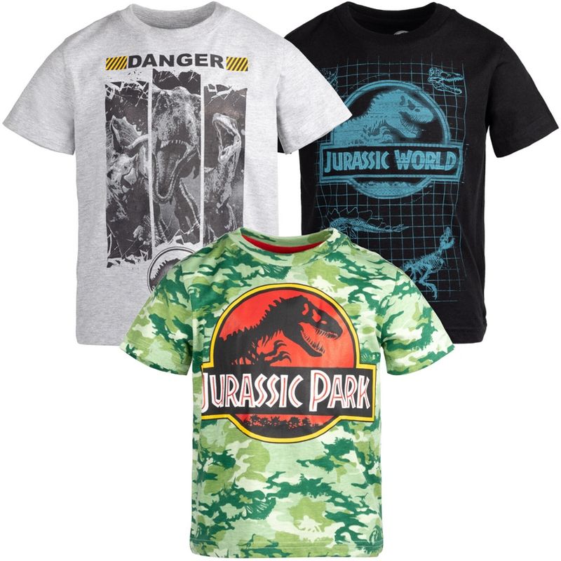 Jurassic Park 3 Pack T-Shirts Toddler, 1 of 10