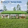 10x30 Pop Up Canopy - Heavy Duty Outdoor Canopy Tent with Portable Roller Bag , Green - 3 of 4