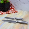 Oster Baldwyn 2 Piece Stainles Steel Santoku Knife Set - 3 of 4