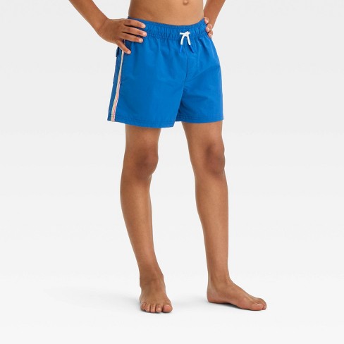 Boys Solid Swim Shorts Art Class Blue M Target