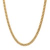 Black Bow Jewelry Men's 7.3mm 14k Yellow Gold Hollow Cuban Curb Chain Necklace - 3 of 4