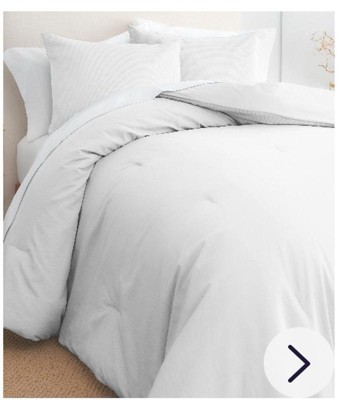 GAIAM Relax 100% Cotton Garment Washed Ribbed 3pc Comforter Set