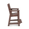 NicBex Outdoor Dining Chair,American Traditional Patio Dining Chairs with Weather Resistant Frame,28 inch Chairs Suitable for Patio,Garden,Brown - 3 of 4