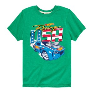 Boys' - Hot Wheels - Racing USA Short Sleeve Graphic T-Shirt - 1 of 4