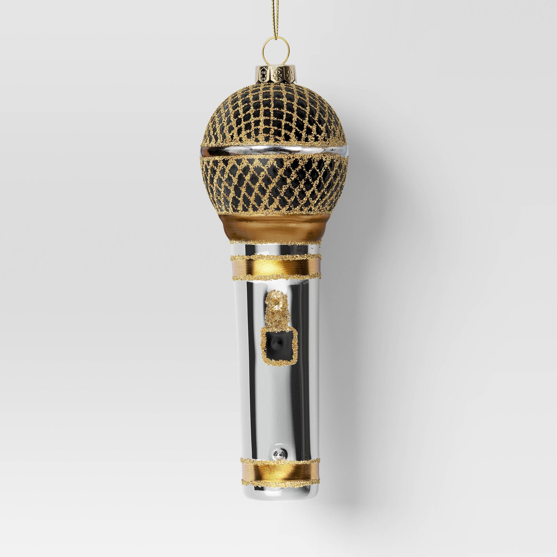 Christmas Glass Microphone Ornament - Wondershop™