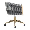 NicBex Adjustable Height Home Office Desk Chairs with Universal Wheels for Work Study Vanity,Bedroom - 4 of 4