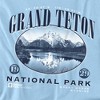 Grand Teton National Park Classic Kids T Shirt For Youth Light Blue - 3 of 4
