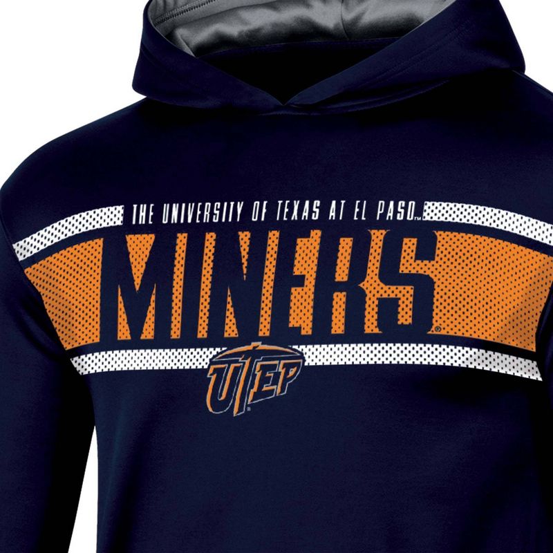 NCAA UTEP Miners Boys&#39; Poly Hooded Sweatshirt, 3 of 4