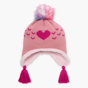 Turtle Fur Toddler Sophie Pom Earflap Beanie - Winter Hat with Ear Flaps - 1 of 4