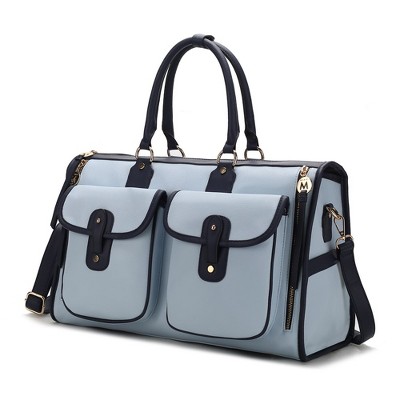 MKF Collection Genevieve Color Block Vegan Leather Women’s Duffle Bag by Mia K