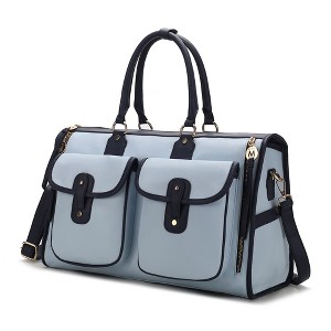 MKF Collection Genevieve Color Block Vegan Leather Women’s Duffle Bag by Mia K - 1 of 4