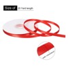 Unique Bargains Polyester Soft Decorative Cake Box Gift Wrapping Ribbon 1/4" x 25 Yard Red - 2 of 4