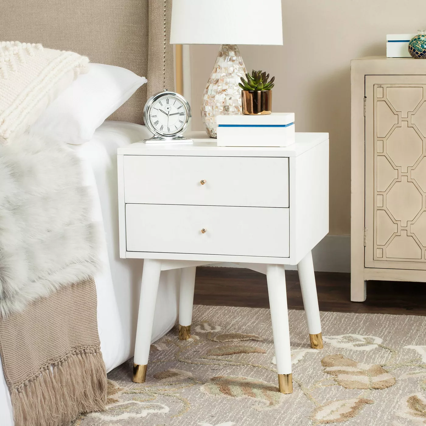 Lyla Retro Nightstand - SafaviehÂ® - image 2 of 5