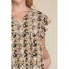 Women's Floral Ruffle Tiered Dress - entro - 4 of 4
