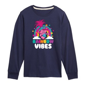 Boys' - Trolls - Rainbow Vibes Poppy Long Sleeve Graphic T-Shirt - 1 of 4