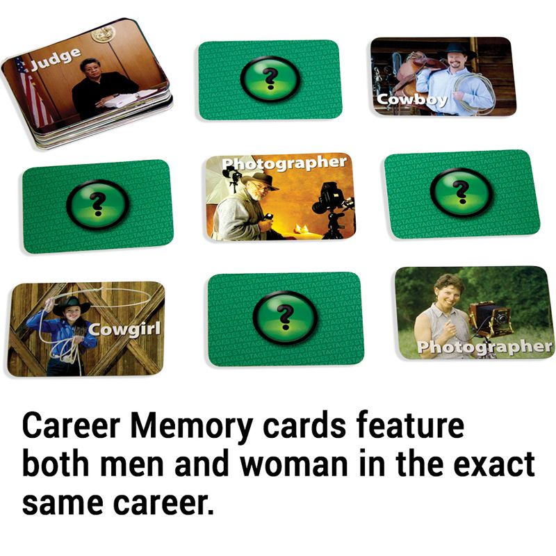 Stages Learning Materials Photographic Memory Matching Game, Careers, Pack of 3, 5 of 8