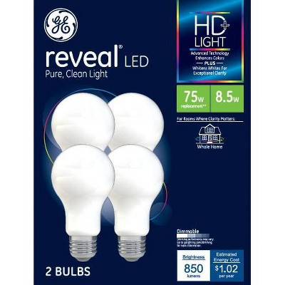 General Electric 75W 4pk Reveal Aline LED Light Bulbs