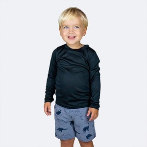 Vapor Apparel UPF 50+ UV Sun Protection Toddler Long Sleeve Rash Guard Swim Shirt - 1 of 3