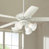 52" Casa Vieja Rustic Farmhouse Indoor Ceiling Fan with LED Light Remote Control White Metal Marbleized Glass for Living Room Kitchen Family - 2 of 4