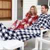 Catalonia Fleece Wearable Blanket with Sleeves and Foot Pockets, Micro Plush Wrap Sleeved Throw Blanket Robe, Super Fuzzy Cozy TV Blanket Throw, Gift - 3 of 4