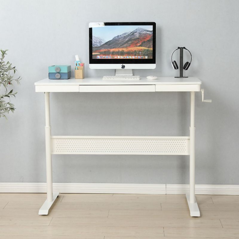 48 x 24 InchesStanding Desk with Metal Drawer , Adjustable Height Stand up Desk, Sit Stand Home Office Desk, Ergonomic Workstation-The Pop Home, 1 of 10