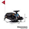 24V Kids Electric Drift Kart with 360° Spinning & Music - Dual Speed Modes, Parent Remote Control & Safety Frame for Ages 3-8 - 3 of 4