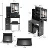 Vanity Desk Modern with LED Mirror and Drawer Storage for Bedroom 29.2in -3irtyhousy - 4 of 4