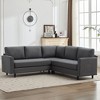 Hyleory Warm Embrace Large L-Shaped Sectional Sofa,Large 5 Seater sofa for Living Room, Office, Spacious Space - 2 of 4