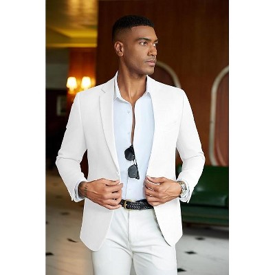 COOFANDY Men's Casual Blazer Slim Fit Sport Coats Two Button Knit Textured Suit Jacket Black XXXL — фото 2