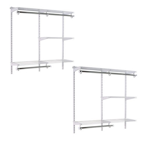 Rubbermaid FastTrack Closet Plastic Shelf Dividers, White, 2 Count. Great  for organizing your clothes into groups. 