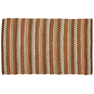 Park Designs Pumpkin Seed Chindi Rug 2X3