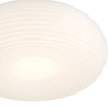 Possini Euro Design Sandringham 20" Modern Pendant Ceiling Light Fixture Dining Room Over Table Kitchen Island Hanging LED Sanded White Finish Metal - 3 of 4