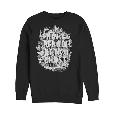 Men's Ghostbusters Ain't Afraid Ghost Collage Sweatshirt : Target