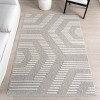 Nuloom Janiya Abstract Hexagon Pet Friendly Machine Washable Area Rug, 5' 3" x 7' 7", Beige - 2 of 4