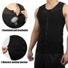 Unique Bargains Men Body Slimming Tummy Shaper Control Underwear with Zipper Stretch Shapewear Polyester - 3 of 4