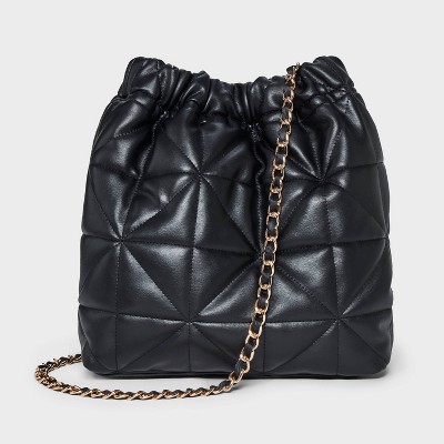 Rouched Chain Crossbody Bag - A New Day™