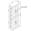Lighted Corner Curio Cabinet - Elegant Glass Display Case for Living Room & Bar Storage - Perfect for Antique Collections & Wine - BLACK - 3 of 4