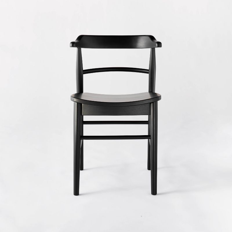 Kaysville Curved Back Wood Dining Chair Black (FA) - Threshold&#8482; designed with Studio McGee, 4 of 11