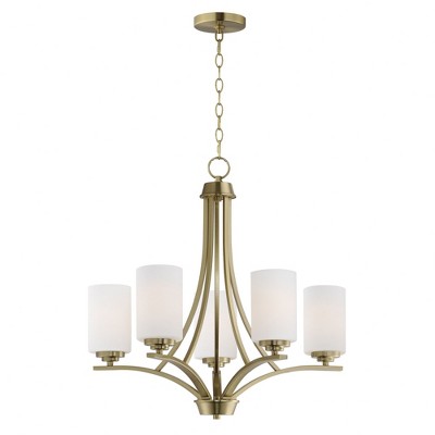 Maxim Lighting Deven 5 - Light Chandelier in  Satin Brass