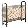 COZONY 4/8FT Heavy-Duty Firewood Rack, Steel Log Holder for Outdoor & Indoor Wood Storage - 2 of 4
