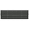 vidaXL Garden Raised Bed Powder-coated Steel 88.2"x15.7"x26.8" Anthracite - 3 of 4