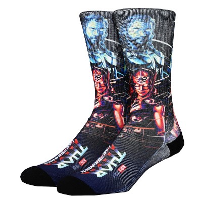 Thor Love And Thunder Character Poster Athletic Crew Socks For Men : Target