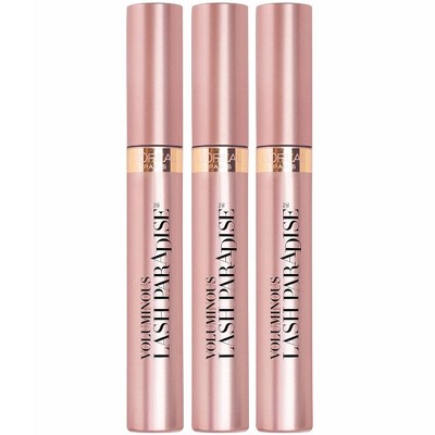 L'Oreal Paris Voluminous Lash Paradise Mascara Blackest Black - 3pc/0.28 fl oz