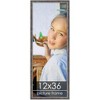 PosterPalooza | Panoramic Textured Black Picture Frame - UV Acrylic, Foam Board Backing, Hanging Hardware - 2 of 4