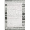 Modern Bordered Area Rug,  Large Soft Indoor Machine Washable Rugs for Living Room Bedroom Non Slip Stain Resistant Non Shedding, Grey - 2 of 4