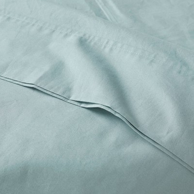 Aqua Breeze 200 Thread Count Cotton Percale Full/Double Sheet Set